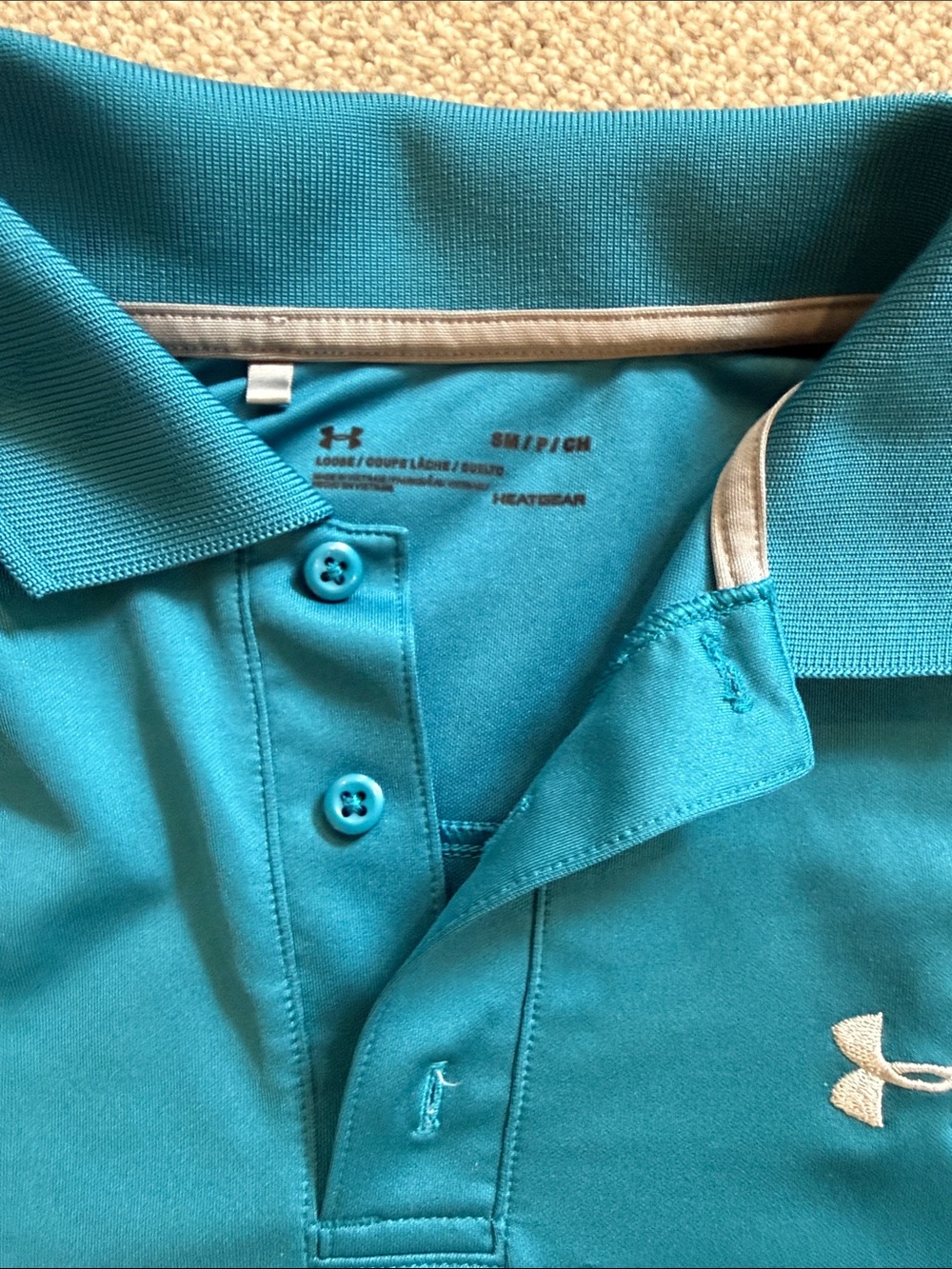 Under Armour drifit polo- size S